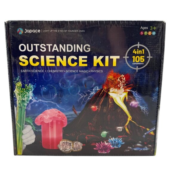 Japace Outstanding Science Kit 4-In-1 105 Experiments Science Chemistry READ - Picture 1 of 6